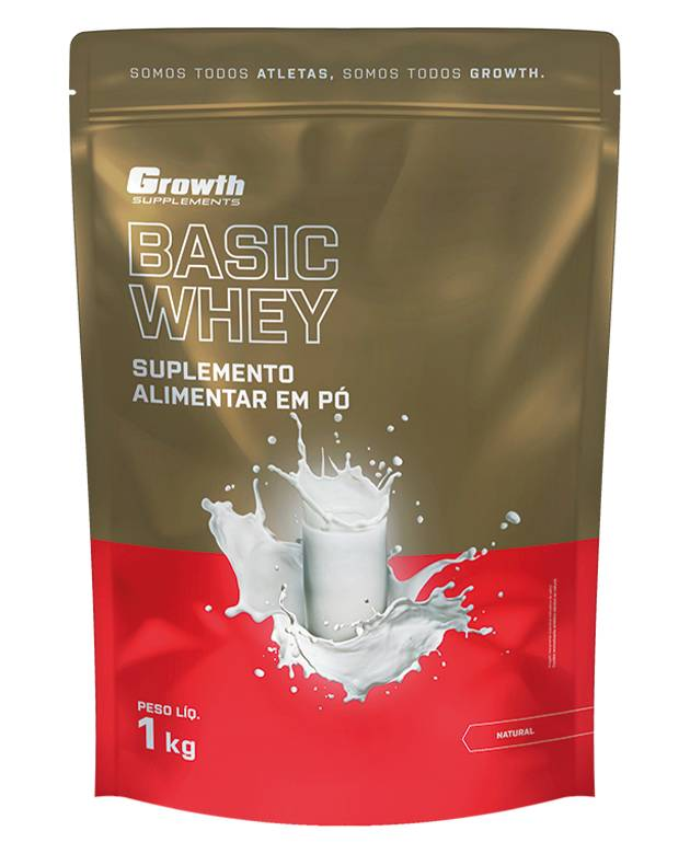 Basic Whey Protein 1Kg - Growth Supplements (Natural)