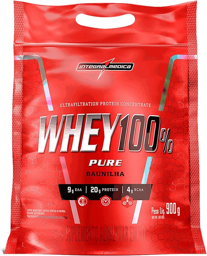 Whey 100% Pure Baunilha 900g - Integralmédica